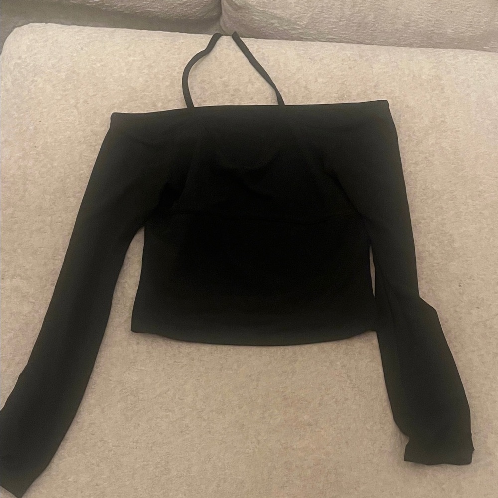 Elegant Black Off-Shoulder Women's Top